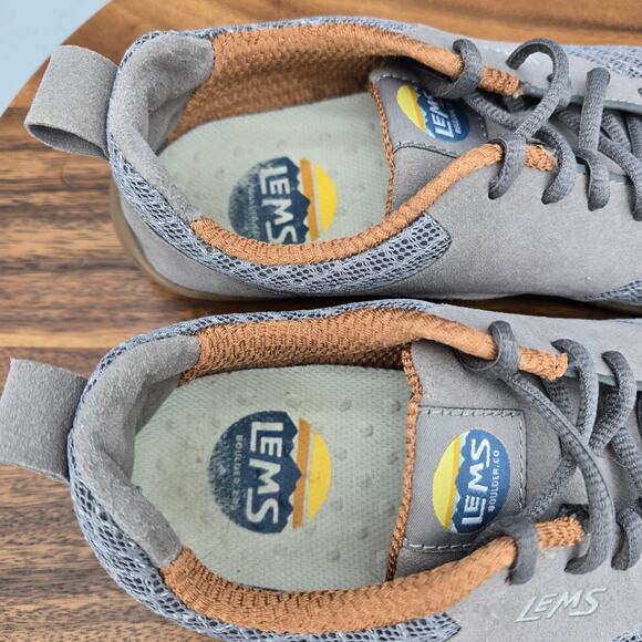 Lems Primal 2 Shoes Mens 8.5 41 Gray Mesh Barefoot Minimalist Running Sneakers main image 8